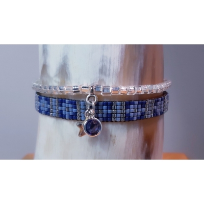 Jeansblauwe set Jeansblauwe set